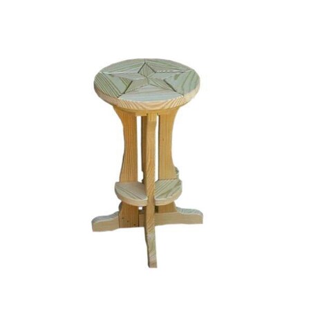 Gardencare Treated Pine Star Design Pub Stool GA2829102